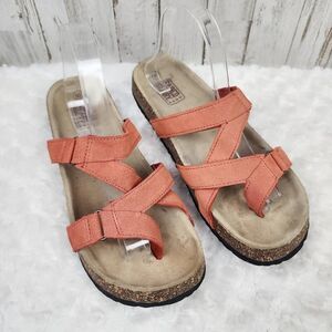 Faded Glory Kendra Slide Sandals Coral Size 10